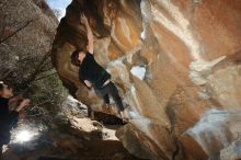 Bouldering in Hueco Tanks on 02/28/2020 with Blue Lizard Climbing and Yoga

Filename: SRM_20200228_1420550.jpg
Aperture: f/8.0
Shutter Speed: 1/250
Body: Canon EOS-1D Mark II
Lens: Canon EF 16-35mm f/2.8 L