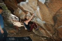 Bouldering in Hueco Tanks on 02/28/2020 with Blue Lizard Climbing and Yoga

Filename: SRM_20200228_1423310.jpg
Aperture: f/8.0
Shutter Speed: 1/250
Body: Canon EOS-1D Mark II
Lens: Canon EF 16-35mm f/2.8 L