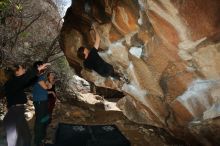 Bouldering in Hueco Tanks on 02/28/2020 with Blue Lizard Climbing and Yoga

Filename: SRM_20200228_1424190.jpg
Aperture: f/8.0
Shutter Speed: 1/250
Body: Canon EOS-1D Mark II
Lens: Canon EF 16-35mm f/2.8 L