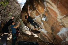 Bouldering in Hueco Tanks on 02/28/2020 with Blue Lizard Climbing and Yoga

Filename: SRM_20200228_1424240.jpg
Aperture: f/8.0
Shutter Speed: 1/250
Body: Canon EOS-1D Mark II
Lens: Canon EF 16-35mm f/2.8 L