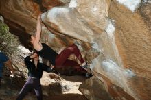 Bouldering in Hueco Tanks on 02/28/2020 with Blue Lizard Climbing and Yoga

Filename: SRM_20200228_1426230.jpg
Aperture: f/8.0
Shutter Speed: 1/250
Body: Canon EOS-1D Mark II
Lens: Canon EF 16-35mm f/2.8 L