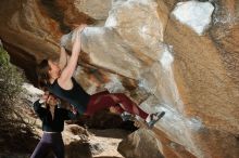 Bouldering in Hueco Tanks on 02/28/2020 with Blue Lizard Climbing and Yoga

Filename: SRM_20200228_1426280.jpg
Aperture: f/8.0
Shutter Speed: 1/250
Body: Canon EOS-1D Mark II
Lens: Canon EF 16-35mm f/2.8 L