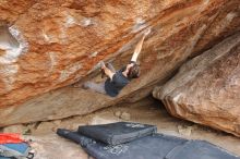 Bouldering in Hueco Tanks on 02/28/2020 with Blue Lizard Climbing and Yoga

Filename: SRM_20200228_1434210.jpg
Aperture: f/5.0
Shutter Speed: 1/250
Body: Canon EOS-1D Mark II
Lens: Canon EF 16-35mm f/2.8 L