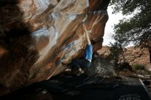 Bouldering in Hueco Tanks on 02/28/2020 with Blue Lizard Climbing and Yoga

Filename: SRM_20200228_1438040.jpg
Aperture: f/8.0
Shutter Speed: 1/250
Body: Canon EOS-1D Mark II
Lens: Canon EF 16-35mm f/2.8 L