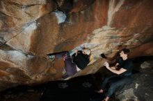 Bouldering in Hueco Tanks on 02/28/2020 with Blue Lizard Climbing and Yoga

Filename: SRM_20200228_1440570.jpg
Aperture: f/7.1
Shutter Speed: 1/250
Body: Canon EOS-1D Mark II
Lens: Canon EF 16-35mm f/2.8 L