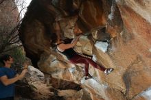 Bouldering in Hueco Tanks on 02/28/2020 with Blue Lizard Climbing and Yoga

Filename: SRM_20200228_1443080.jpg
Aperture: f/5.6
Shutter Speed: 1/250
Body: Canon EOS-1D Mark II
Lens: Canon EF 16-35mm f/2.8 L