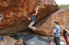 Bouldering in Hueco Tanks on 02/28/2020 with Blue Lizard Climbing and Yoga

Filename: SRM_20200228_1445540.jpg
Aperture: f/8.0
Shutter Speed: 1/250
Body: Canon EOS-1D Mark II
Lens: Canon EF 16-35mm f/2.8 L