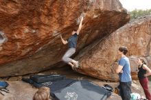 Bouldering in Hueco Tanks on 02/28/2020 with Blue Lizard Climbing and Yoga

Filename: SRM_20200228_1445540.jpg
Aperture: f/8.0
Shutter Speed: 1/250
Body: Canon EOS-1D Mark II
Lens: Canon EF 16-35mm f/2.8 L