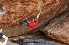 Bouldering in Hueco Tanks on 02/28/2020 with Blue Lizard Climbing and Yoga

Filename: SRM_20200228_1448100.jpg
Aperture: f/7.1
Shutter Speed: 1/250
Body: Canon EOS-1D Mark II
Lens: Canon EF 16-35mm f/2.8 L