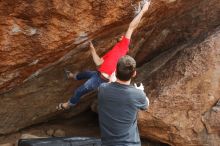 Bouldering in Hueco Tanks on 02/28/2020 with Blue Lizard Climbing and Yoga

Filename: SRM_20200228_1448170.jpg
Aperture: f/8.0
Shutter Speed: 1/250
Body: Canon EOS-1D Mark II
Lens: Canon EF 16-35mm f/2.8 L