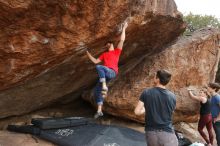 Bouldering in Hueco Tanks on 02/28/2020 with Blue Lizard Climbing and Yoga

Filename: SRM_20200228_1448181.jpg
Aperture: f/9.0
Shutter Speed: 1/250
Body: Canon EOS-1D Mark II
Lens: Canon EF 16-35mm f/2.8 L