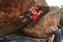 Bouldering in Hueco Tanks on 02/28/2020 with Blue Lizard Climbing and Yoga

Filename: SRM_20200228_1448210.jpg
Aperture: f/10.0
Shutter Speed: 1/250
Body: Canon EOS-1D Mark II
Lens: Canon EF 16-35mm f/2.8 L