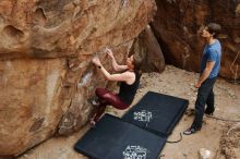 Bouldering in Hueco Tanks on 02/28/2020 with Blue Lizard Climbing and Yoga

Filename: SRM_20200228_1450430.jpg
Aperture: f/4.0
Shutter Speed: 1/250
Body: Canon EOS-1D Mark II
Lens: Canon EF 16-35mm f/2.8 L