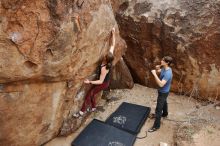 Bouldering in Hueco Tanks on 02/28/2020 with Blue Lizard Climbing and Yoga

Filename: SRM_20200228_1450520.jpg
Aperture: f/5.6
Shutter Speed: 1/250
Body: Canon EOS-1D Mark II
Lens: Canon EF 16-35mm f/2.8 L