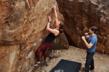 Bouldering in Hueco Tanks on 02/28/2020 with Blue Lizard Climbing and Yoga

Filename: SRM_20200228_1450540.jpg
Aperture: f/6.3
Shutter Speed: 1/250
Body: Canon EOS-1D Mark II
Lens: Canon EF 16-35mm f/2.8 L