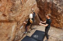 Bouldering in Hueco Tanks on 02/28/2020 with Blue Lizard Climbing and Yoga

Filename: SRM_20200228_1453000.jpg
Aperture: f/5.6
Shutter Speed: 1/250
Body: Canon EOS-1D Mark II
Lens: Canon EF 16-35mm f/2.8 L