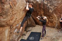 Bouldering in Hueco Tanks on 02/28/2020 with Blue Lizard Climbing and Yoga

Filename: SRM_20200228_1456310.jpg
Aperture: f/6.3
Shutter Speed: 1/250
Body: Canon EOS-1D Mark II
Lens: Canon EF 16-35mm f/2.8 L