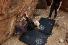 Bouldering in Hueco Tanks on 02/28/2020 with Blue Lizard Climbing and Yoga

Filename: SRM_20200228_1458470.jpg
Aperture: f/8.0
Shutter Speed: 1/250
Body: Canon EOS-1D Mark II
Lens: Canon EF 16-35mm f/2.8 L