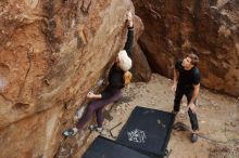 Bouldering in Hueco Tanks on 02/28/2020 with Blue Lizard Climbing and Yoga

Filename: SRM_20200228_1458530.jpg
Aperture: f/7.1
Shutter Speed: 1/250
Body: Canon EOS-1D Mark II
Lens: Canon EF 16-35mm f/2.8 L