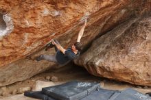 Bouldering in Hueco Tanks on 02/28/2020 with Blue Lizard Climbing and Yoga

Filename: SRM_20200228_1507580.jpg
Aperture: f/4.5
Shutter Speed: 1/250
Body: Canon EOS-1D Mark II
Lens: Canon EF 16-35mm f/2.8 L