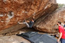 Bouldering in Hueco Tanks on 02/28/2020 with Blue Lizard Climbing and Yoga

Filename: SRM_20200228_1508010.jpg
Aperture: f/5.6
Shutter Speed: 1/250
Body: Canon EOS-1D Mark II
Lens: Canon EF 16-35mm f/2.8 L