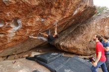 Bouldering in Hueco Tanks on 02/28/2020 with Blue Lizard Climbing and Yoga

Filename: SRM_20200228_1508030.jpg
Aperture: f/5.6
Shutter Speed: 1/250
Body: Canon EOS-1D Mark II
Lens: Canon EF 16-35mm f/2.8 L