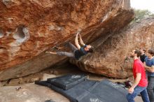 Bouldering in Hueco Tanks on 02/28/2020 with Blue Lizard Climbing and Yoga

Filename: SRM_20200228_1508040.jpg
Aperture: f/5.6
Shutter Speed: 1/250
Body: Canon EOS-1D Mark II
Lens: Canon EF 16-35mm f/2.8 L