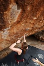 Bouldering in Hueco Tanks on 02/28/2020 with Blue Lizard Climbing and Yoga

Filename: SRM_20200228_1518310.jpg
Aperture: f/7.1
Shutter Speed: 1/250
Body: Canon EOS-1D Mark II
Lens: Canon EF 16-35mm f/2.8 L