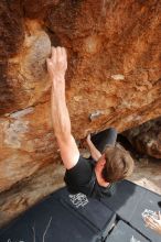 Bouldering in Hueco Tanks on 02/28/2020 with Blue Lizard Climbing and Yoga

Filename: SRM_20200228_1527000.jpg
Aperture: f/7.1
Shutter Speed: 1/250
Body: Canon EOS-1D Mark II
Lens: Canon EF 16-35mm f/2.8 L