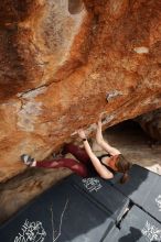 Bouldering in Hueco Tanks on 02/28/2020 with Blue Lizard Climbing and Yoga

Filename: SRM_20200228_1527310.jpg
Aperture: f/8.0
Shutter Speed: 1/250
Body: Canon EOS-1D Mark II
Lens: Canon EF 16-35mm f/2.8 L