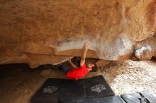 Bouldering in Hueco Tanks on 02/28/2020 with Blue Lizard Climbing and Yoga

Filename: SRM_20200228_1541370.jpg
Aperture: f/3.2
Shutter Speed: 1/250
Body: Canon EOS-1D Mark II
Lens: Canon EF 16-35mm f/2.8 L