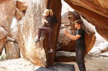 Bouldering in Hueco Tanks on 02/28/2020 with Blue Lizard Climbing and Yoga

Filename: SRM_20200228_1550370.jpg
Aperture: f/4.0
Shutter Speed: 1/250
Body: Canon EOS-1D Mark II
Lens: Canon EF 16-35mm f/2.8 L