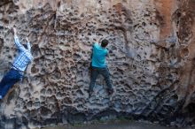 Bouldering in Hueco Tanks on 02/28/2020 with Blue Lizard Climbing and Yoga

Filename: SRM_20200228_1648040.jpg
Aperture: f/3.2
Shutter Speed: 1/160
Body: Canon EOS-1D Mark II
Lens: Canon EF 50mm f/1.8 II