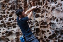 Bouldering in Hueco Tanks on 02/28/2020 with Blue Lizard Climbing and Yoga

Filename: SRM_20200228_1648340.jpg
Aperture: f/3.2
Shutter Speed: 1/100
Body: Canon EOS-1D Mark II
Lens: Canon EF 50mm f/1.8 II