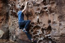 Bouldering in Hueco Tanks on 02/28/2020 with Blue Lizard Climbing and Yoga

Filename: SRM_20200228_1648420.jpg
Aperture: f/3.2
Shutter Speed: 1/100
Body: Canon EOS-1D Mark II
Lens: Canon EF 50mm f/1.8 II