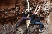 Bouldering in Hueco Tanks on 02/28/2020 with Blue Lizard Climbing and Yoga

Filename: SRM_20200228_1651570.jpg
Aperture: f/3.5
Shutter Speed: 1/100
Body: Canon EOS-1D Mark II
Lens: Canon EF 50mm f/1.8 II