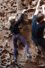 Bouldering in Hueco Tanks on 02/28/2020 with Blue Lizard Climbing and Yoga

Filename: SRM_20200228_1653210.jpg
Aperture: f/3.2
Shutter Speed: 1/100
Body: Canon EOS-1D Mark II
Lens: Canon EF 50mm f/1.8 II