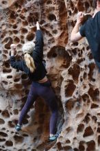 Bouldering in Hueco Tanks on 02/28/2020 with Blue Lizard Climbing and Yoga

Filename: SRM_20200228_1654080.jpg
Aperture: f/2.8
Shutter Speed: 1/100
Body: Canon EOS-1D Mark II
Lens: Canon EF 50mm f/1.8 II