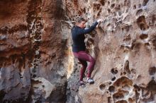 Bouldering in Hueco Tanks on 02/28/2020 with Blue Lizard Climbing and Yoga

Filename: SRM_20200228_1657130.jpg
Aperture: f/2.5
Shutter Speed: 1/100
Body: Canon EOS-1D Mark II
Lens: Canon EF 50mm f/1.8 II