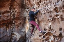 Bouldering in Hueco Tanks on 02/28/2020 with Blue Lizard Climbing and Yoga

Filename: SRM_20200228_1657131.jpg
Aperture: f/2.5
Shutter Speed: 1/100
Body: Canon EOS-1D Mark II
Lens: Canon EF 50mm f/1.8 II