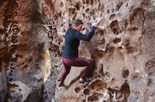 Bouldering in Hueco Tanks on 02/28/2020 with Blue Lizard Climbing and Yoga

Filename: SRM_20200228_1657190.jpg
Aperture: f/2.5
Shutter Speed: 1/100
Body: Canon EOS-1D Mark II
Lens: Canon EF 50mm f/1.8 II