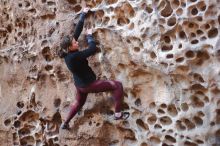 Bouldering in Hueco Tanks on 02/28/2020 with Blue Lizard Climbing and Yoga

Filename: SRM_20200228_1657360.jpg
Aperture: f/2.5
Shutter Speed: 1/100
Body: Canon EOS-1D Mark II
Lens: Canon EF 50mm f/1.8 II