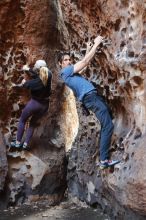 Bouldering in Hueco Tanks on 02/28/2020 with Blue Lizard Climbing and Yoga

Filename: SRM_20200228_1701380.jpg
Aperture: f/2.5
Shutter Speed: 1/100
Body: Canon EOS-1D Mark II
Lens: Canon EF 50mm f/1.8 II