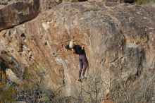 Bouldering in Hueco Tanks on 02/28/2020 with Blue Lizard Climbing and Yoga

Filename: SRM_20200228_1745580.jpg
Aperture: f/5.0
Shutter Speed: 1/400
Body: Canon EOS-1D Mark II
Lens: Canon EF 50mm f/1.8 II