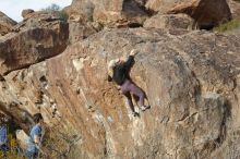 Bouldering in Hueco Tanks on 02/28/2020 with Blue Lizard Climbing and Yoga

Filename: SRM_20200228_1746060.jpg
Aperture: f/5.0
Shutter Speed: 1/400
Body: Canon EOS-1D Mark II
Lens: Canon EF 50mm f/1.8 II