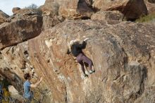 Bouldering in Hueco Tanks on 02/28/2020 with Blue Lizard Climbing and Yoga

Filename: SRM_20200228_1746061.jpg
Aperture: f/5.6
Shutter Speed: 1/400
Body: Canon EOS-1D Mark II
Lens: Canon EF 50mm f/1.8 II