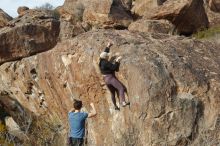 Bouldering in Hueco Tanks on 02/28/2020 with Blue Lizard Climbing and Yoga

Filename: SRM_20200228_1746120.jpg
Aperture: f/5.6
Shutter Speed: 1/400
Body: Canon EOS-1D Mark II
Lens: Canon EF 50mm f/1.8 II