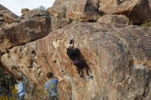 Bouldering in Hueco Tanks on 02/28/2020 with Blue Lizard Climbing and Yoga

Filename: SRM_20200228_1746220.jpg
Aperture: f/5.0
Shutter Speed: 1/400
Body: Canon EOS-1D Mark II
Lens: Canon EF 50mm f/1.8 II