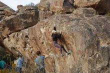 Bouldering in Hueco Tanks on 02/28/2020 with Blue Lizard Climbing and Yoga

Filename: SRM_20200228_1746260.jpg
Aperture: f/5.0
Shutter Speed: 1/400
Body: Canon EOS-1D Mark II
Lens: Canon EF 50mm f/1.8 II