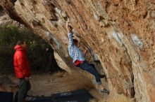 Bouldering in Hueco Tanks on 02/28/2020 with Blue Lizard Climbing and Yoga

Filename: SRM_20200228_1748090.jpg
Aperture: f/5.0
Shutter Speed: 1/400
Body: Canon EOS-1D Mark II
Lens: Canon EF 50mm f/1.8 II